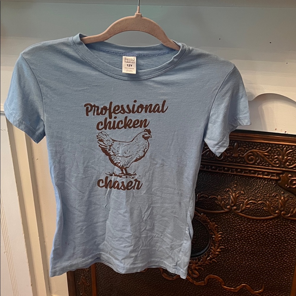 Professional Chicken Chaser Kids Blue T-Shirt